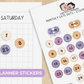 Monthly Date Dots - Staying Cozy | Sticker Sheet