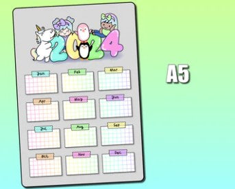 2024 Monthly Goals | Jumbo Sticker