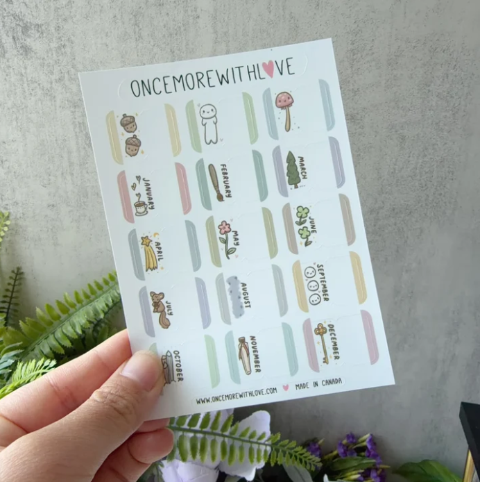 *PREORDER Monthly Tabs - Happy Little Things
