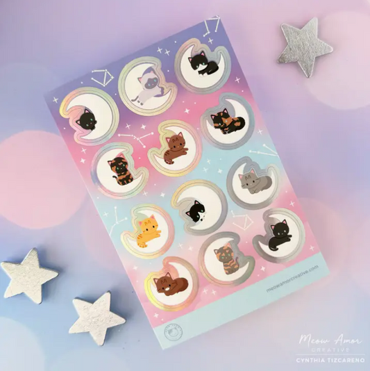 Moon Cats | Sticker Sheet