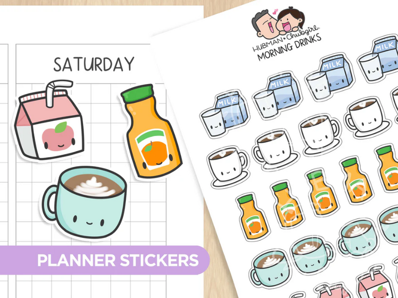 Morning Drinks | Sticker Sheet