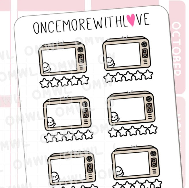 Movie or TV Review | Sticker Sheet