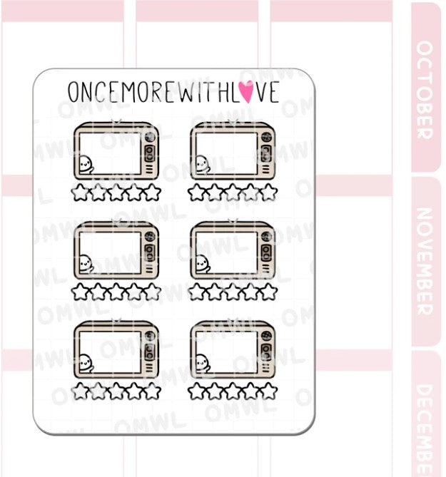 Movie or TV Review | Sticker Sheet