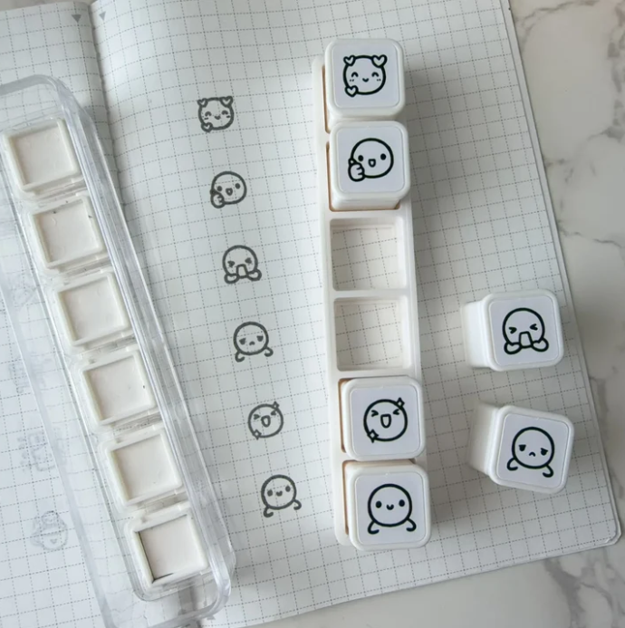 *PREORDER 6-IN-1 Punch Stamp - Munchkin Emoticons