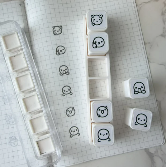 *PREORDER 6-IN-1 Punch Stamp - Munchkin Emoticons