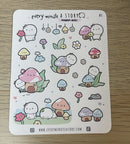 Mushroom Houses Beanie | Sticker Sheet
