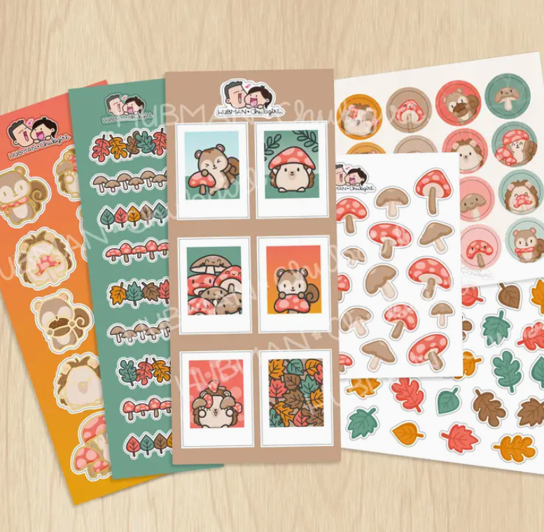 Mushrooms | Variety Sticker Pack