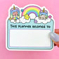 Blank Planner Name Label - Luna Unicorn