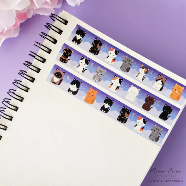 Night Skies Cats | Washi