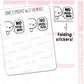 No Peeking - White | Sticker Sheet