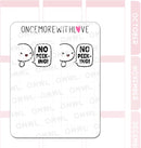 No Peeking - White | Sticker Sheet