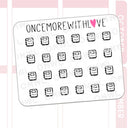 Mini Icons - Notebook | Sticker Sheet
