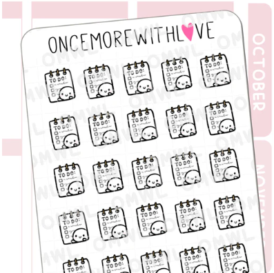To Do List Notepad | Sticker Sheet