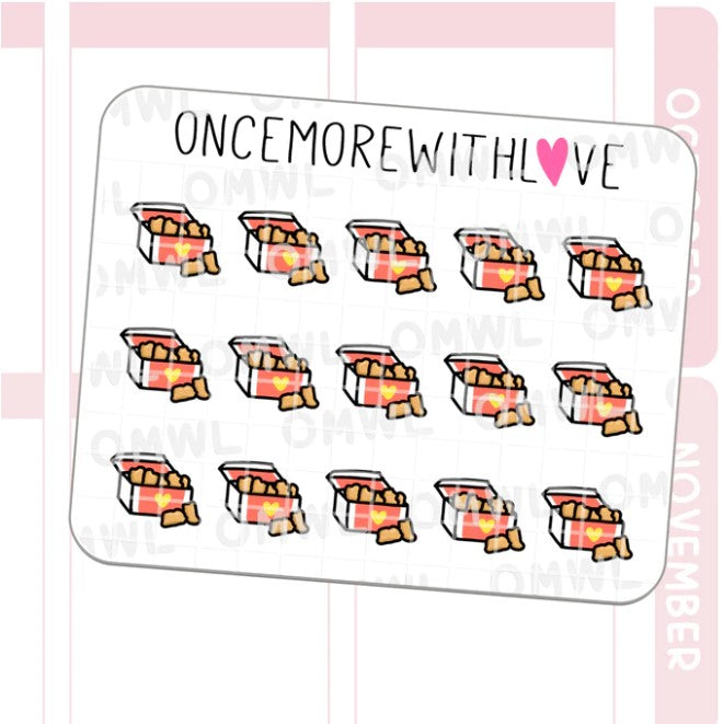 Mini - Chicken Nugget Doodle | Sticker Sheet
