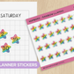 Numbers - Rainbow Llama | Sticker Sheet