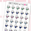 Nurse or Doctor in Scrubs | Sticker Sheet