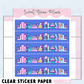 Ocean Bookshelf Washi Strip | Clear Sticker Sheet