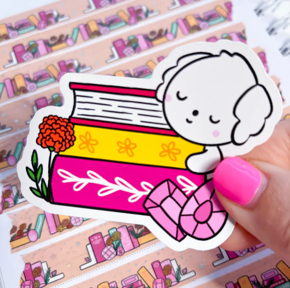 October Bean Reads | Vinyl Sticker