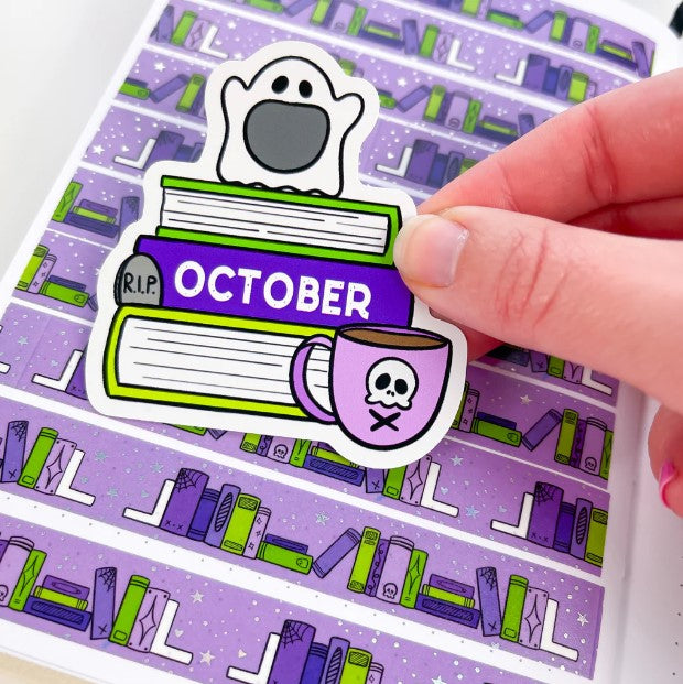 October 2023 Book Stack | Vinyl Sticker