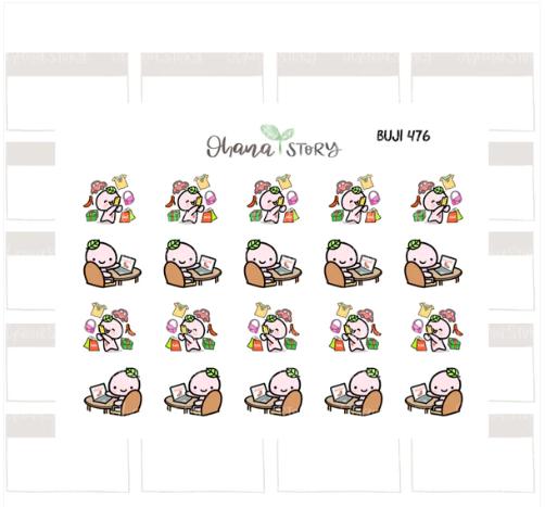 Online Shopping | Sticker Sheet