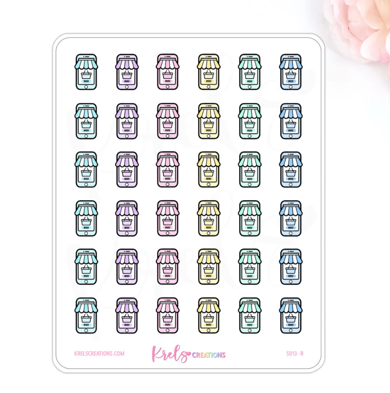 Online Shopping | Sticker Sheet