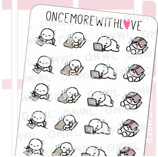 Oops I Fell Asleep | Sticker Sheet