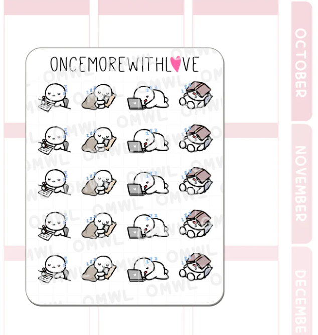 Oops I Fell Asleep | Sticker Sheet