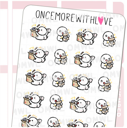 Opening Happy Mail | Sticker Sheet