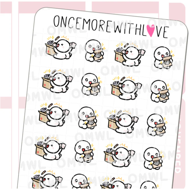 Opening Happy Mail | Sticker Sheet