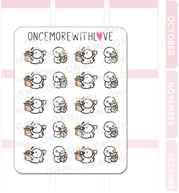 Opening Happy Mail | Sticker Sheet