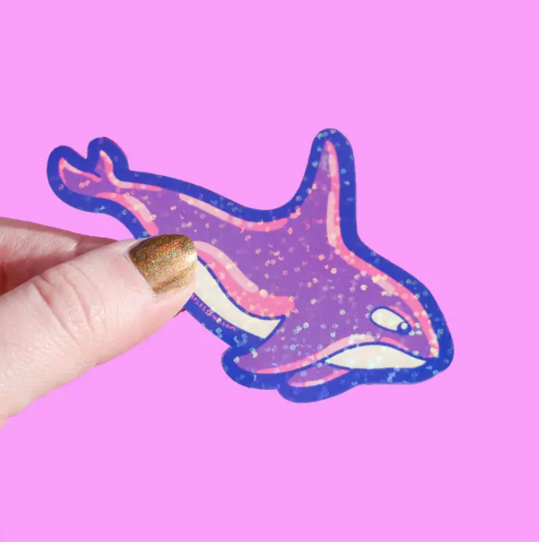 Killer Whale | Glitter Vinyl Sticker