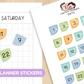 Origami Shiba - Days | Sticker Sheet