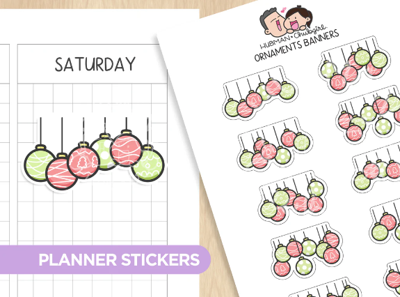 Ornament Banner | Sticker Sheet