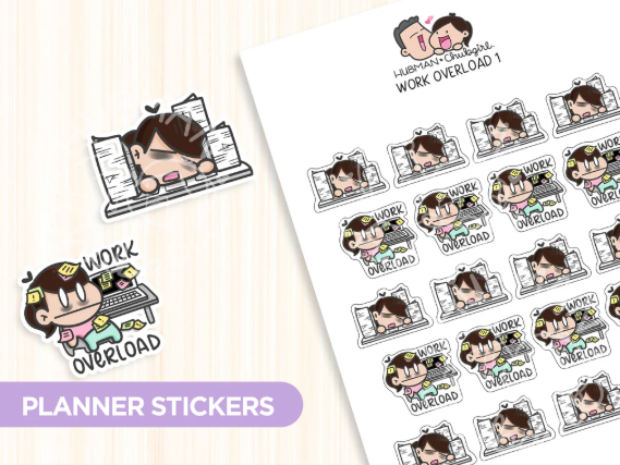 Work Overload 1 | Sticker Sheet
