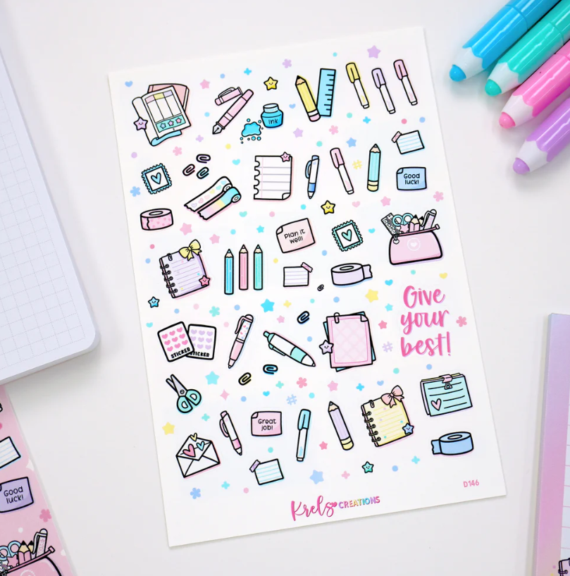 Paper and Pen | Sticker Sheet – Stickie Planning
