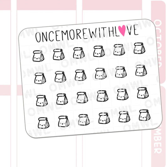 Mini - Paper Bag | Sticker Sheet