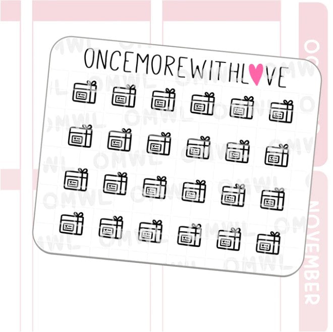 Mini Icons - Parcel | Sticker Sheet