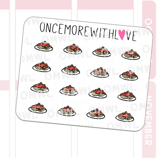 Mini - Pasta Doodle | Sticker Sheet