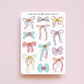 Coquette Ribbon Bows | Sticker Sheet