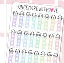 Pastel Star Munchin Checklist | Sticker Sheet