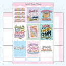 Floral Books | Sticker Sheet