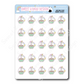 Kawaii Unicorn (Peggy) - Baking | Sticker Sheet