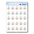 Kawaii Unicorn (Peggy) - Baking | Sticker Sheet