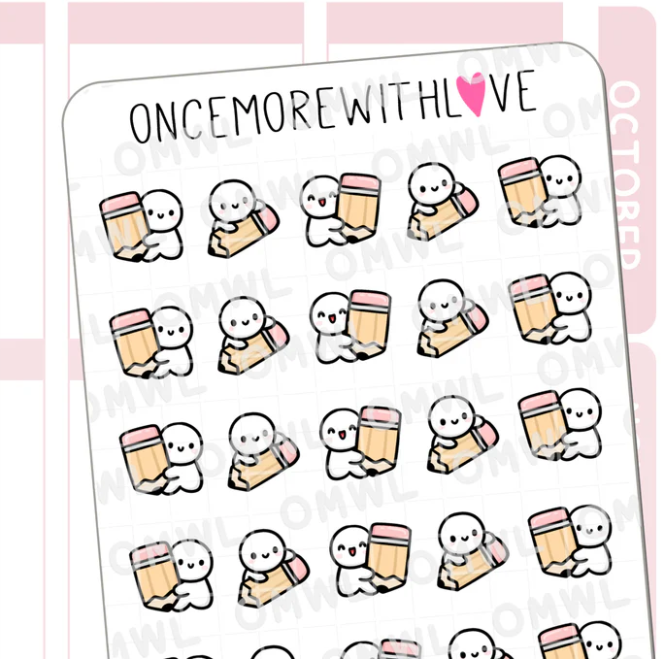 Pencil Munchkin | Sticker Sheet