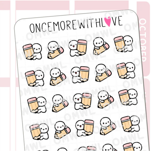 Pencil Munchkin | Sticker Sheet
