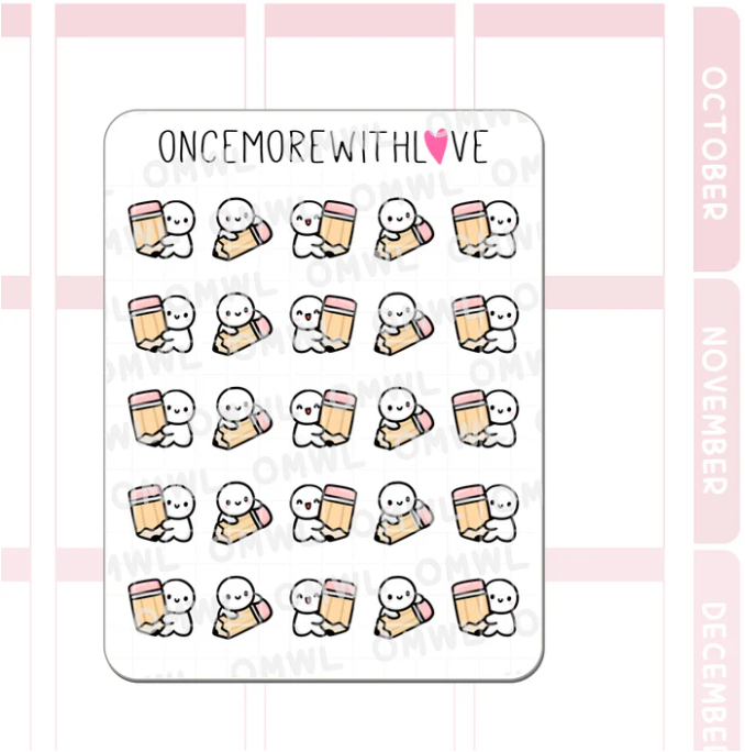 Pencil Munchkin | Sticker Sheet