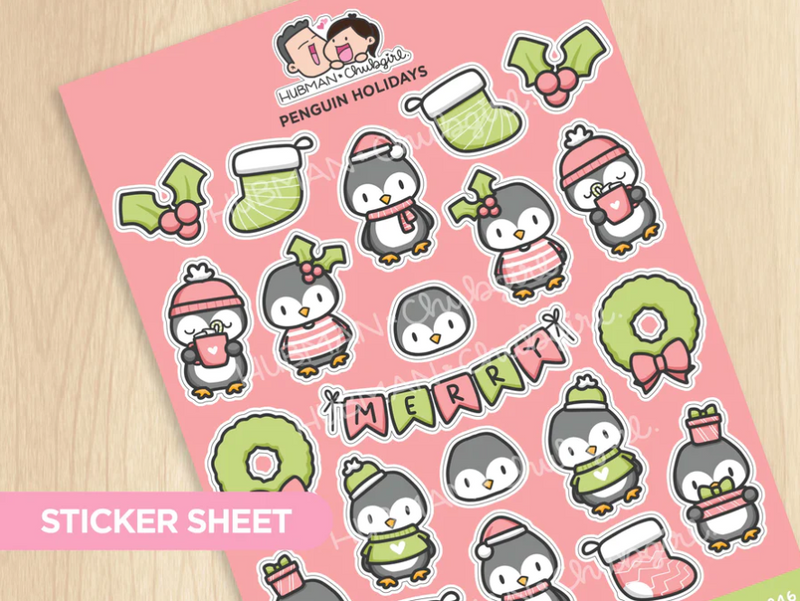 Penguin Holidays | Sticker Sheet