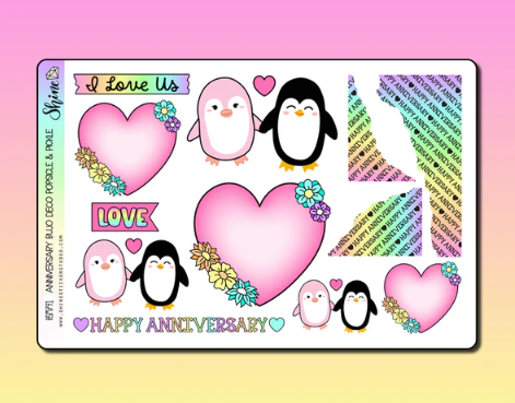 Anniversary Bujo Deco | Large Sticker Sheet