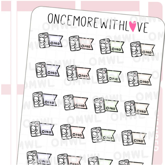 Phone Bill Payment Reminder | Sticker Sheet
