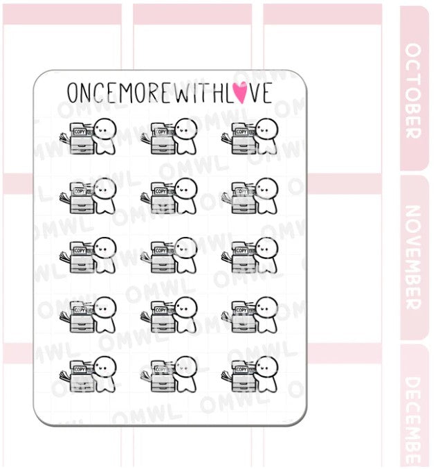 Photocopying | Sticker Sheet